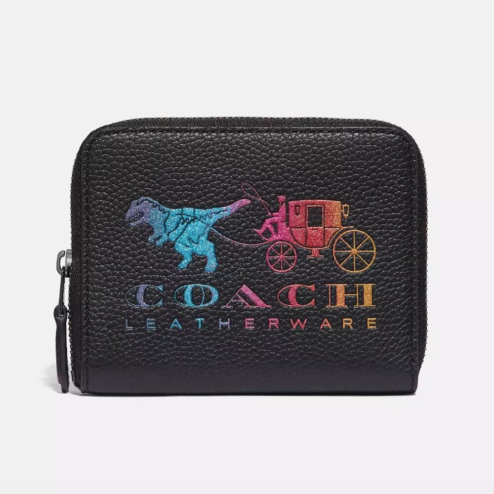 COACH Small Zip Around Wallet with Rexy and Carriage RARE